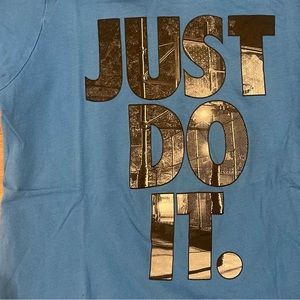 boys NIKE blue just do it top